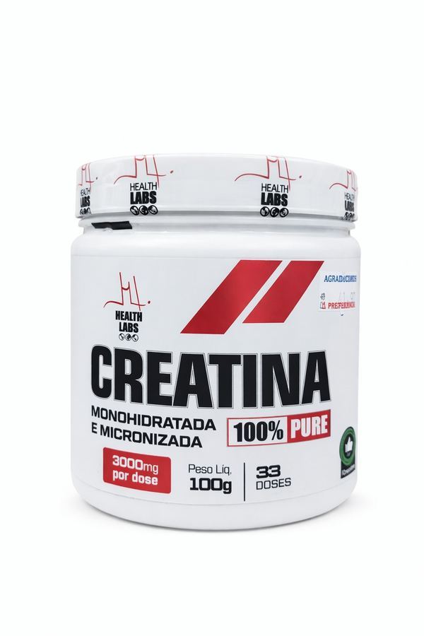 Creatina Monohidratada e Micronizada 100g - Health Labs*