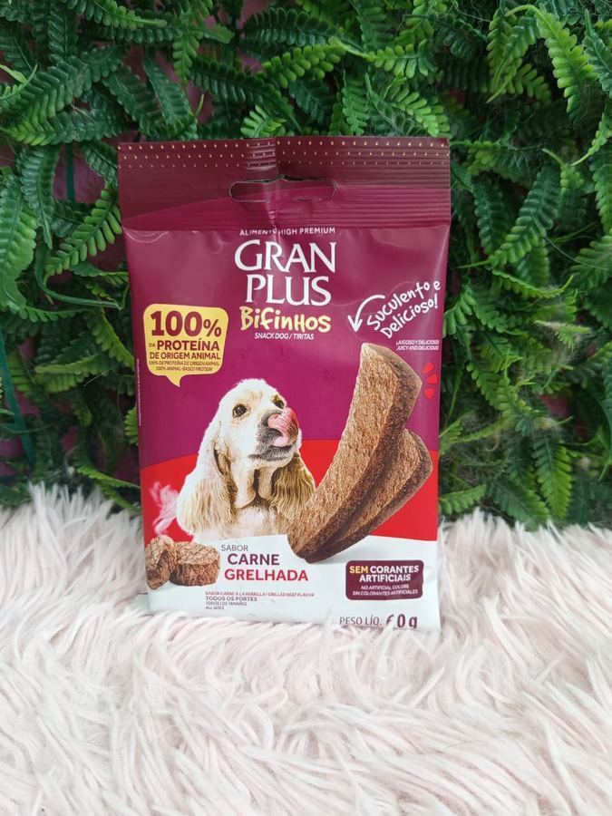 Petisco Gran Plus Bifinhos 60g